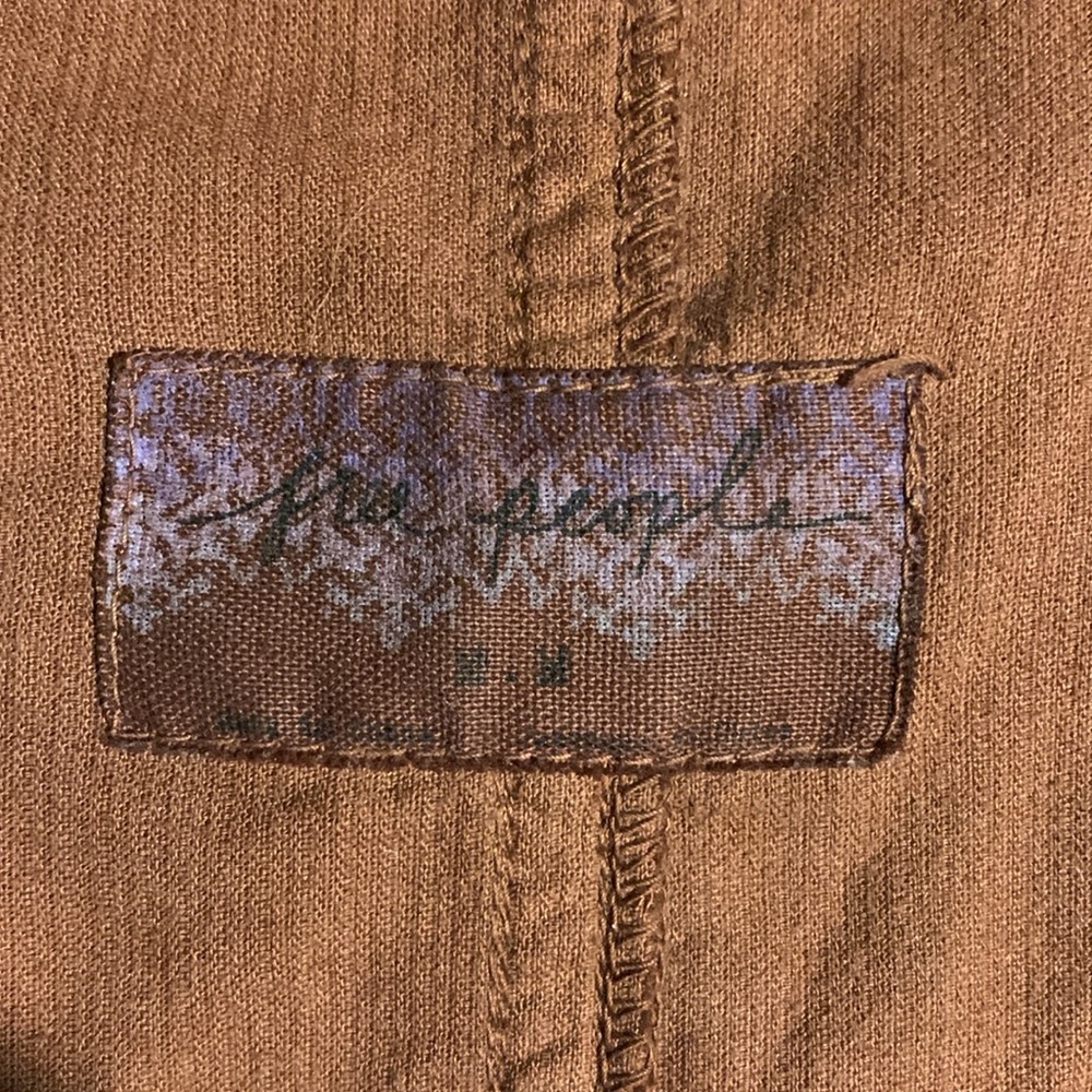Free People Utility Jacket In Rust - Picture 3 of 6